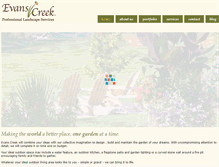 Tablet Screenshot of evanscreek.net